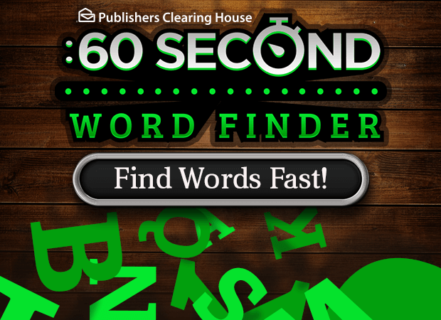 60 Word Finder Game | Win Big at PCHgames | PCH.com